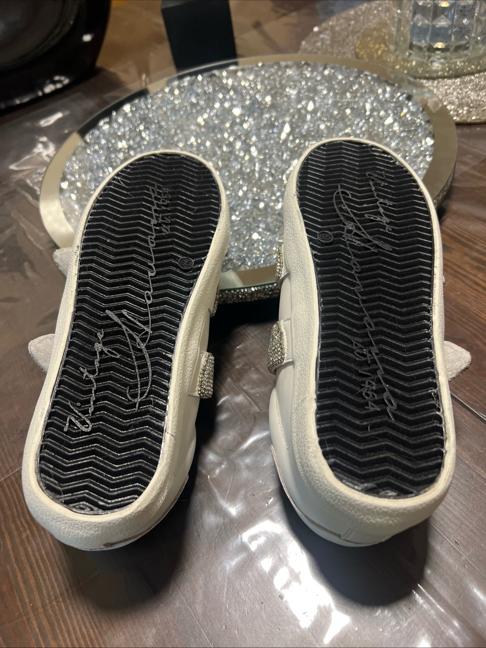 Rare Vintage Havana The Iconic Limited Edition Sparkle Star PureWhite Sz 8.5 - Picture 6 of 16